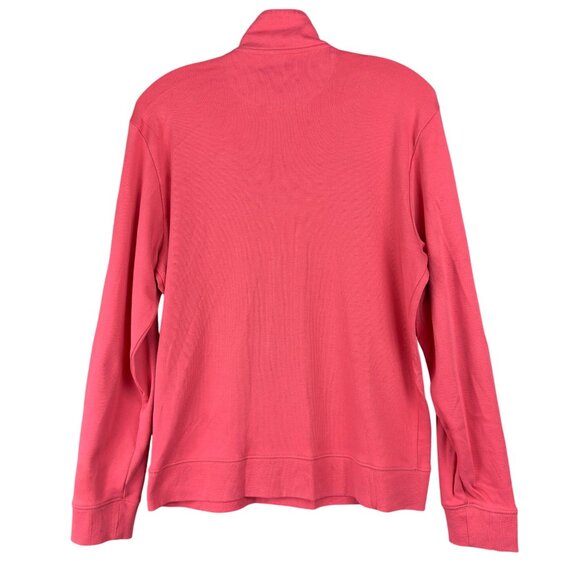 Vineyard Vines Sweater Mens S Pink 1/4 Zip Pullover Pima Cotton Preppy School - Picture 2 of 9